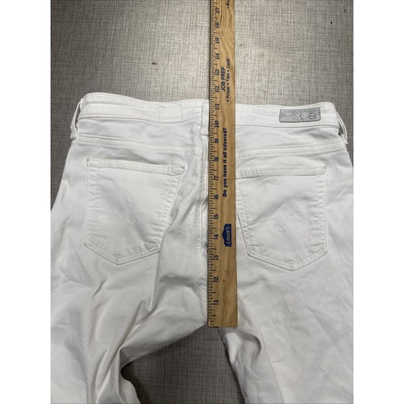 AG Adriano Goldschmied Size 28R  Women's Legging Ankle Super Skinny White Jeans - Picture 9 of 9